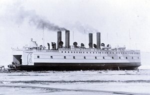 Yard No. 647, Baikal. Ice-Breaking Train Ferry Steamer Baikal in the Ice by English Photographer
